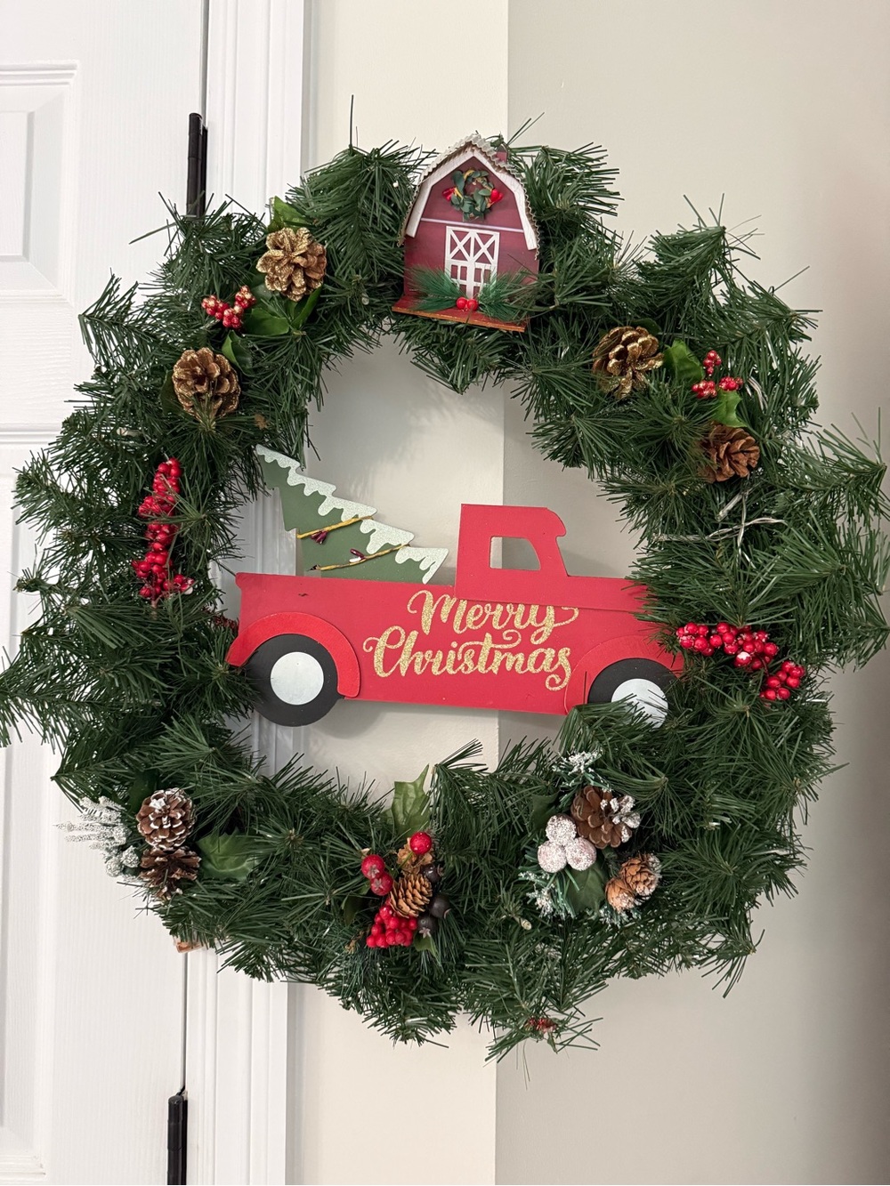 Door Christmas wreath